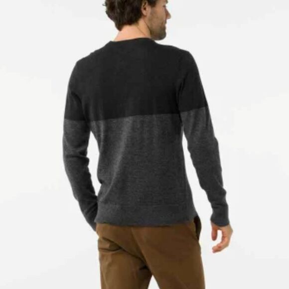 SMARTWOOL Sparwood Colorblock Crewneck Sweater Large - Picture 3 of 9